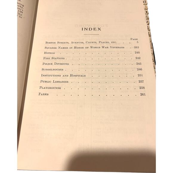 Boston's Streets also its Avenues, Courts, Places, etc. 1955 Hardcover Book - Picture 4 of 4